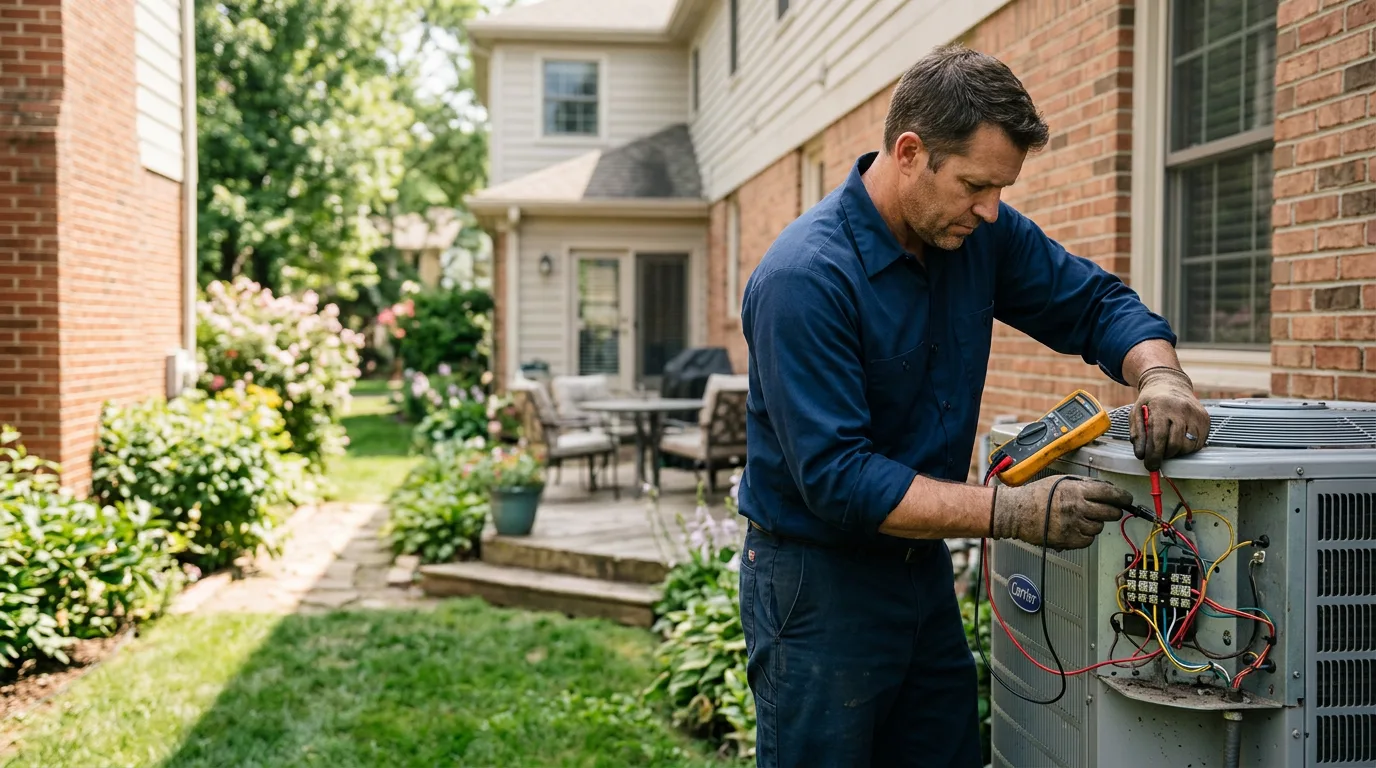 HVAC technician working near New Lebanon, NY